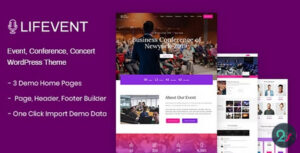 دانلود قالب Lifevent – قالب برگزاری رویداد و سرگرمی برای وردپرس