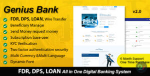 اسکریپت راه اندازی سیستم بانکداری دیجیتال Genius Bank