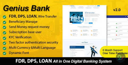 اسکریپت راه اندازی سیستم بانکداری دیجیتال Genius Bank
