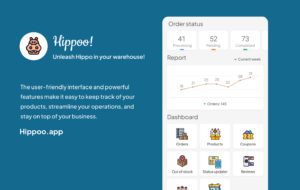 هیپو Hippoo! اپلیکیشن موبایل مدیریت فروشگاه Woocommerce