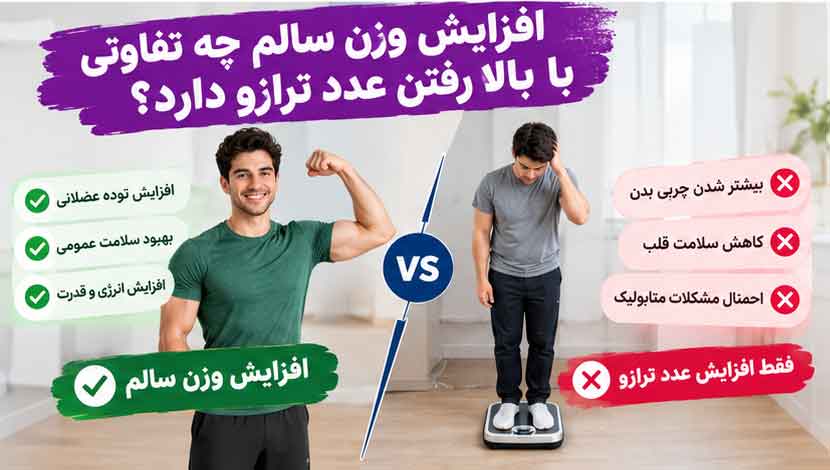 افزایش وزن سالم چه تفاوتی با بالا رفتن عدد ترازو دارد؟
